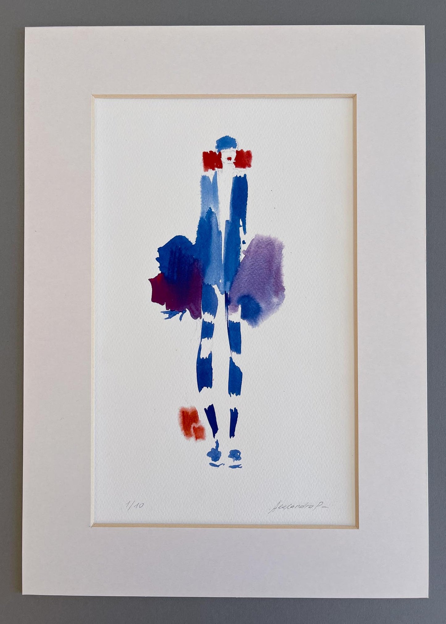 In blue | Print