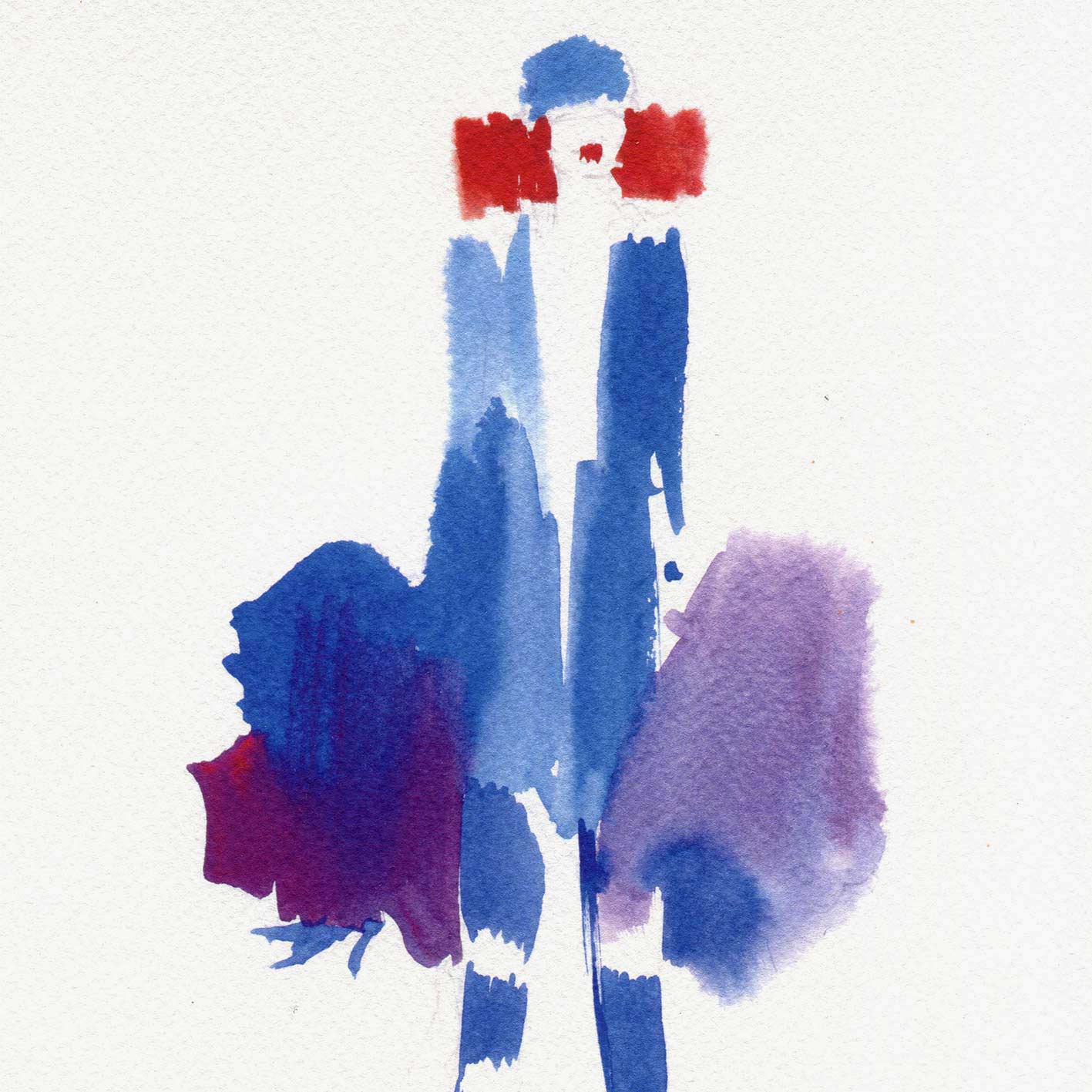 In blue | Print