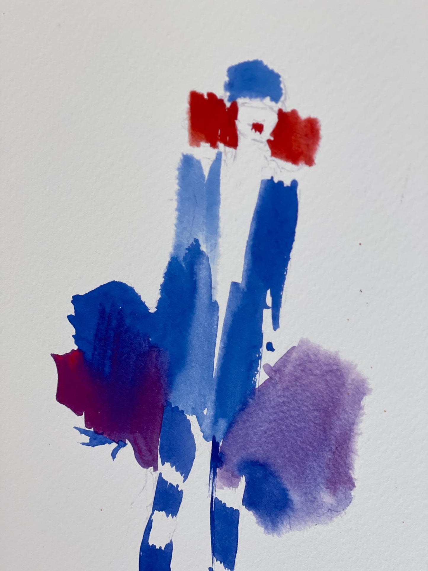 In blue | Print