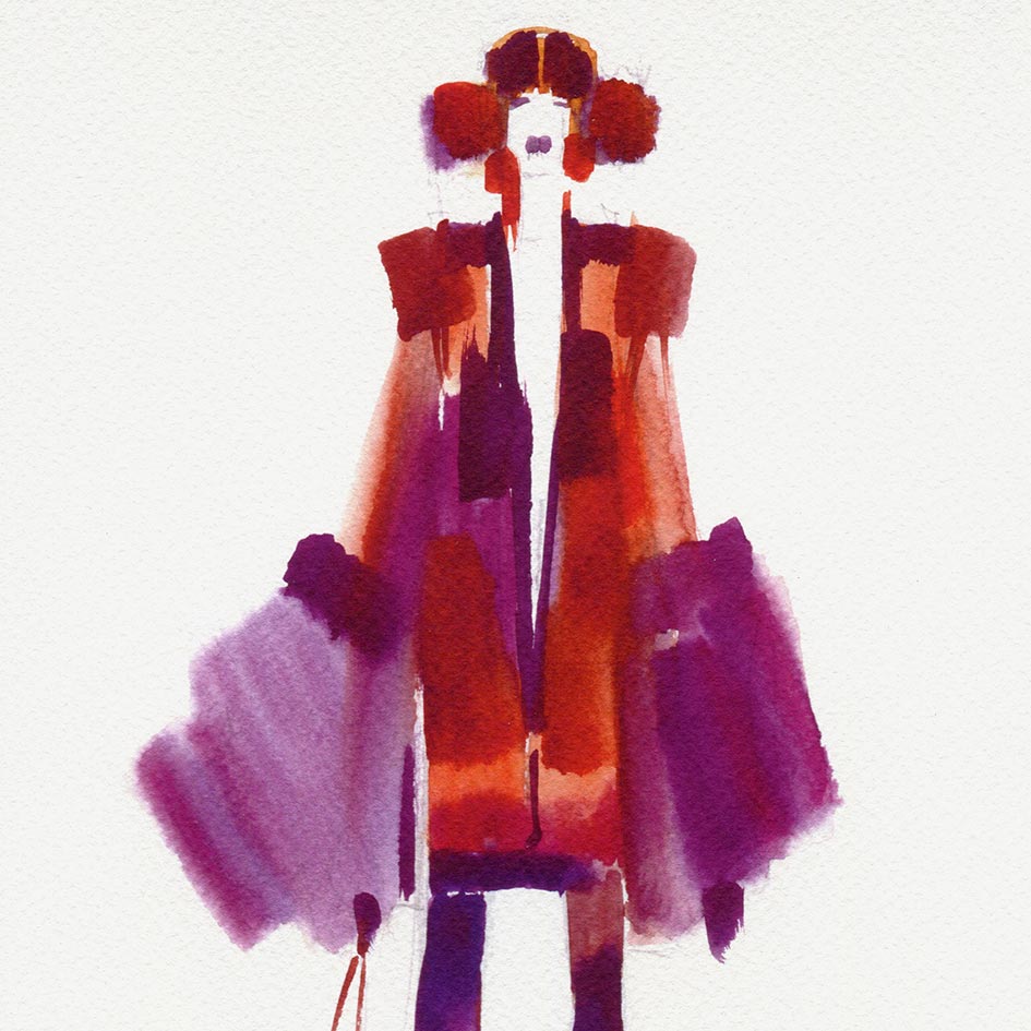 Red hair | Print
